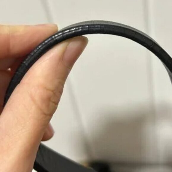 Marc by Marc Jacobs Leather Dreamy Letter Embossed Crossbody Bag Black - Picture 12 of 15